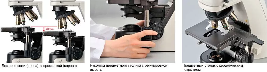 Удобное управление предметным столиком