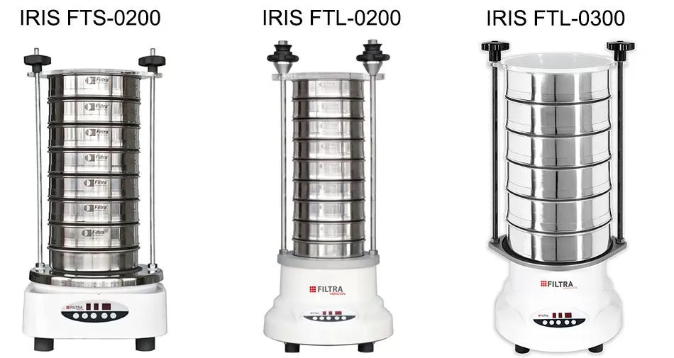 Модельный ряд просеивающих машин FILTRA IRIS