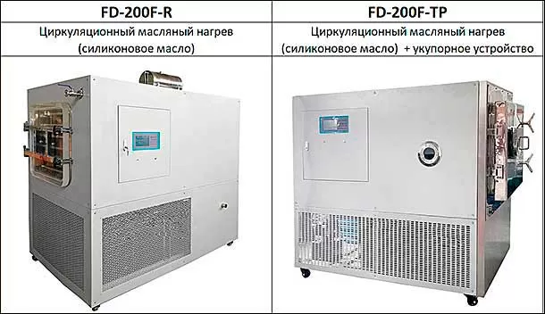 Модельный ряд пилотных лиофильных сушилок Labfreez FD-200F